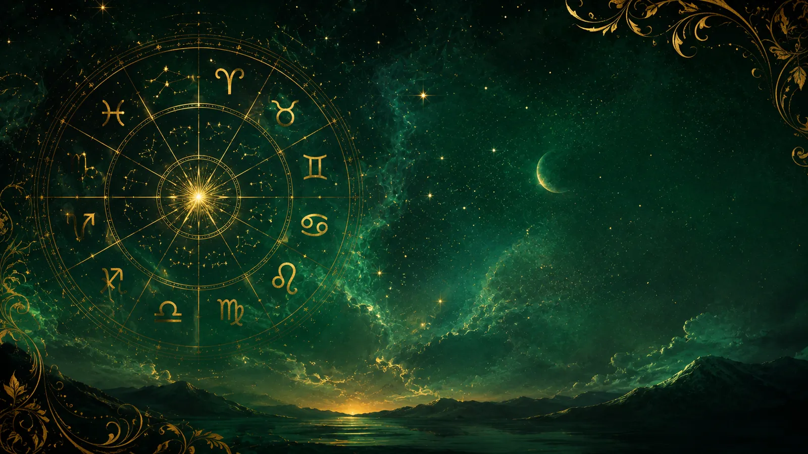 Zodiac constellation wheel