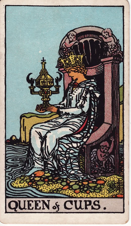 Queen of Cups tarot card (Rider-Waite-Smith)