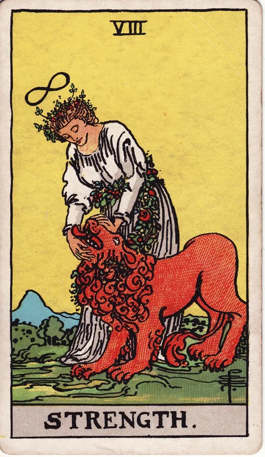 Strength tarot card (Rider-Waite-Smith)