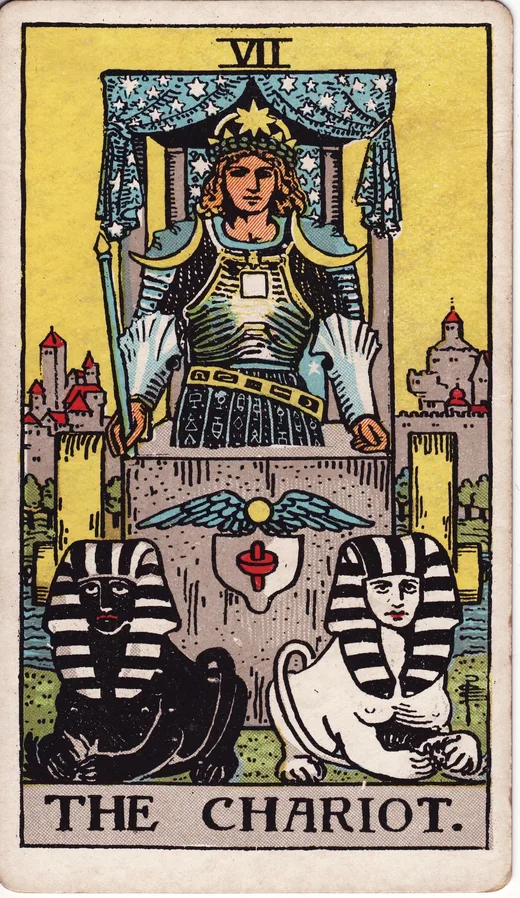 The Chariot tarot card (Rider-Waite-Smith)