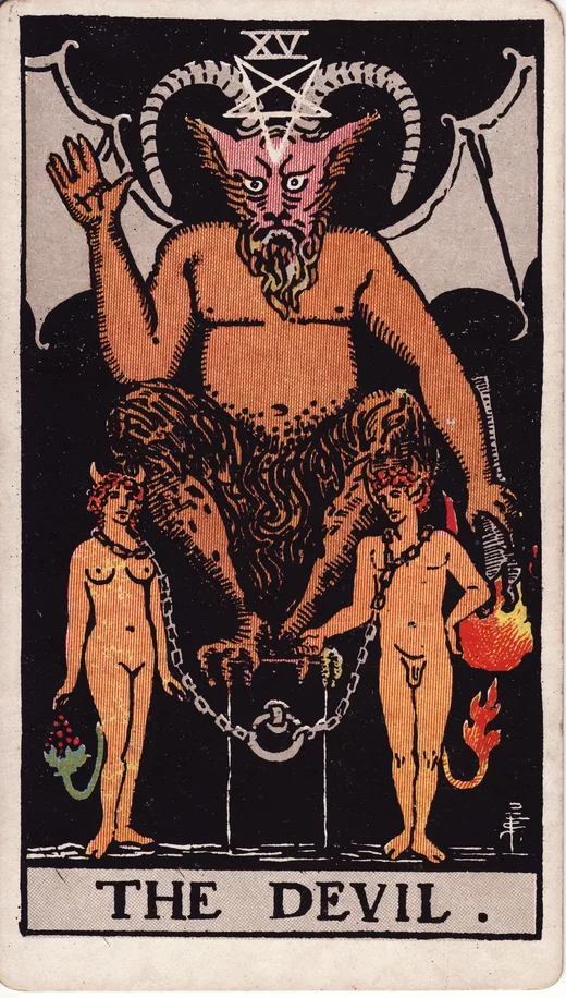 The Devil tarot card (Rider-Waite-Smith)