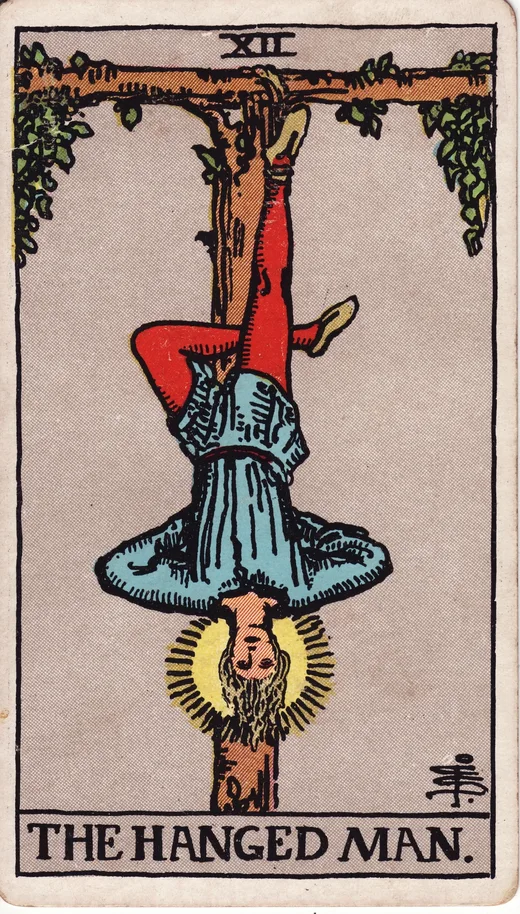 The Hanged Man tarot card (Rider-Waite-Smith)