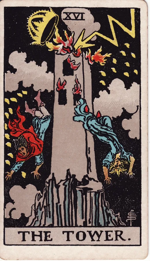 The Tower tarot card (Rider-Waite-Smith)