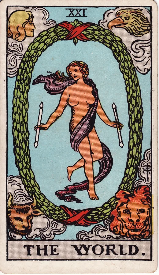 The World tarot card (Rider-Waite-Smith)